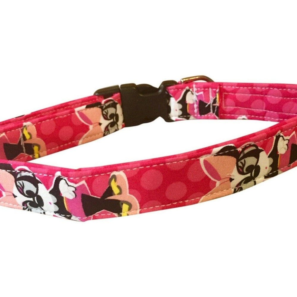 SPIFFY POOCHES Dog Collar Minnie Mouse LARGE